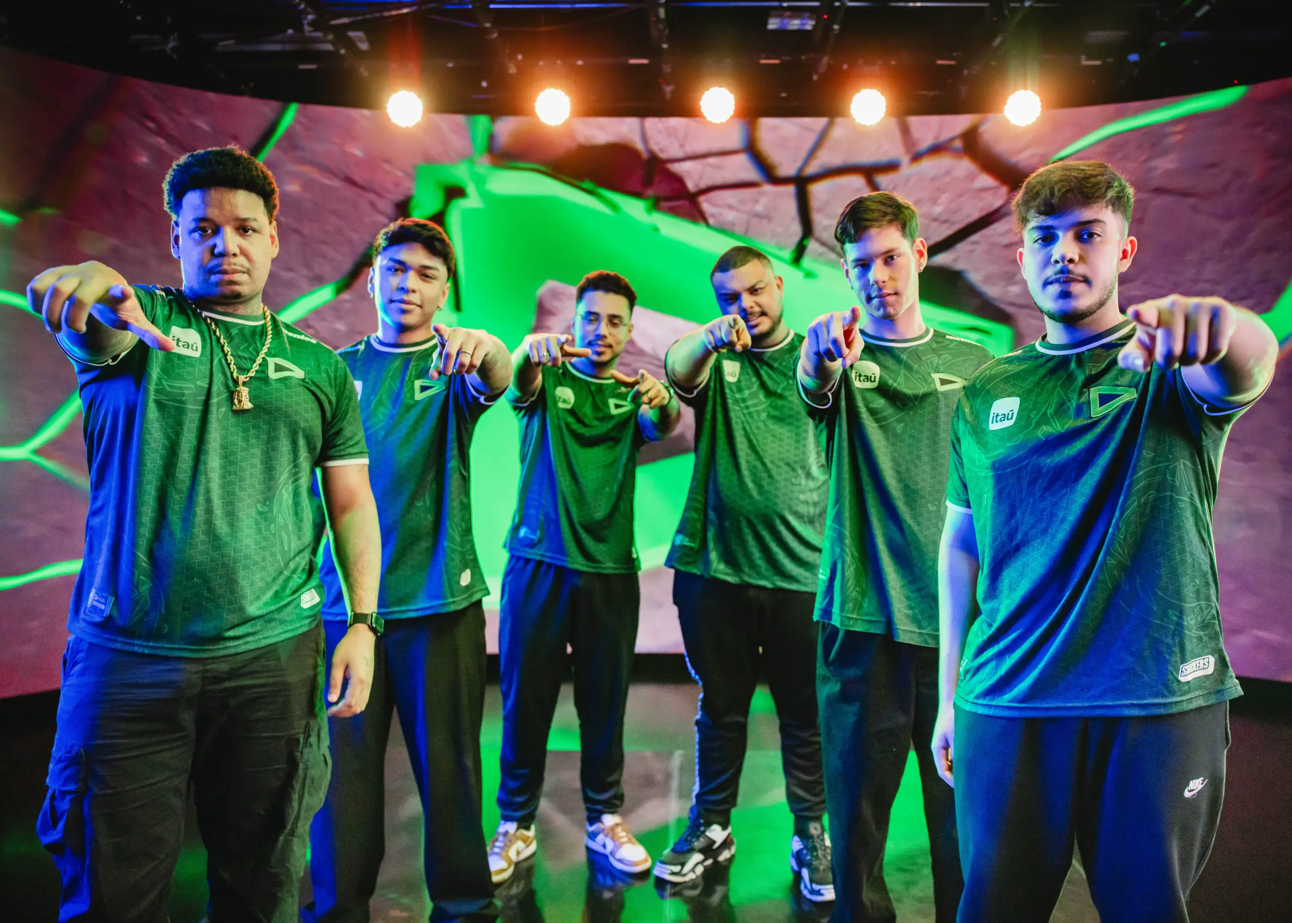 LOUD's VALORANT roster on stage during VCT Americas competition
