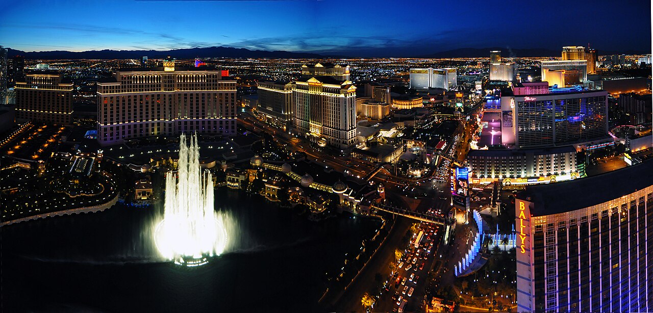 The Las Vegas Strip at dusk
