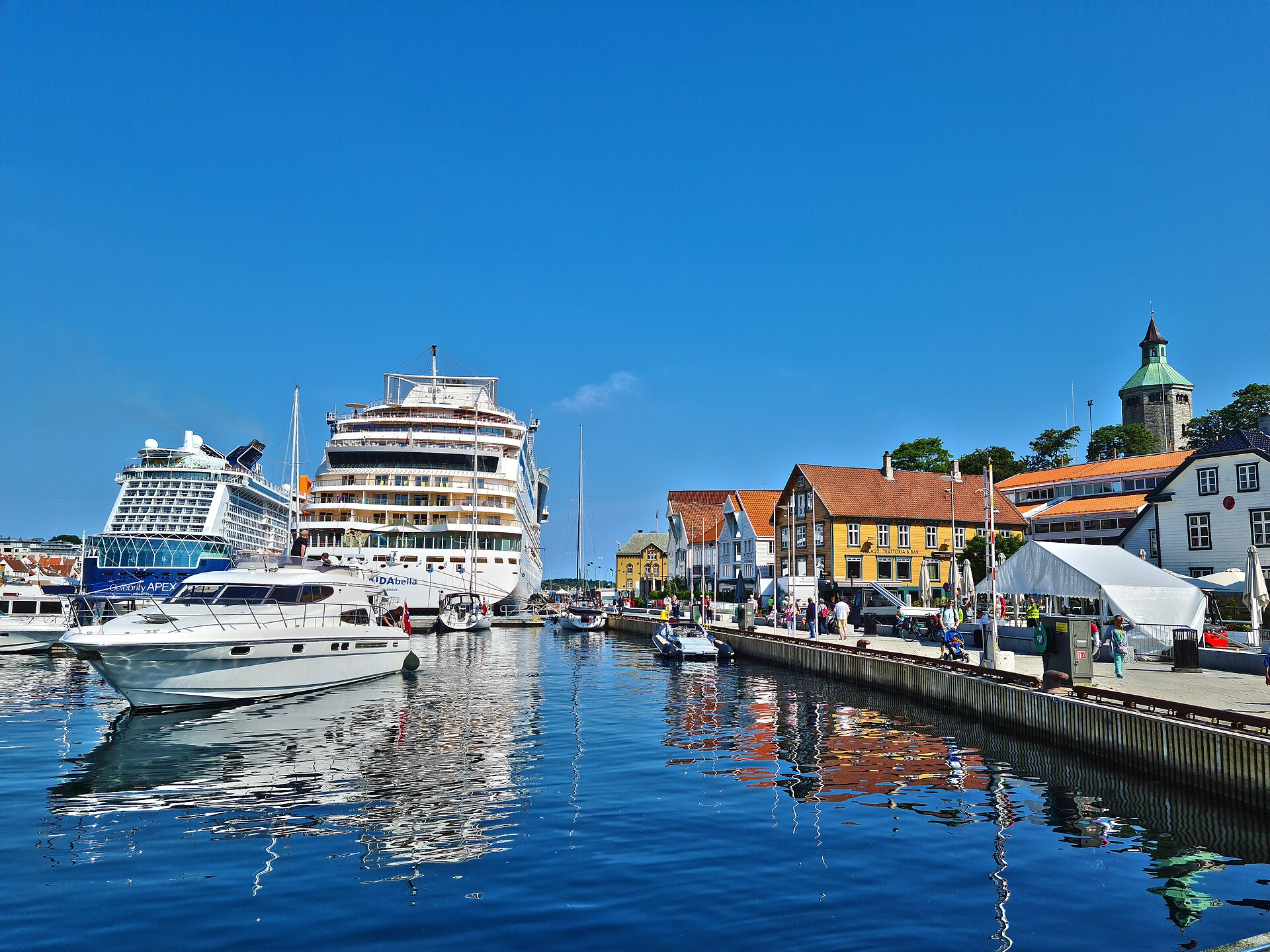 The harbor at Stavanger, Norway, home of Viking FK