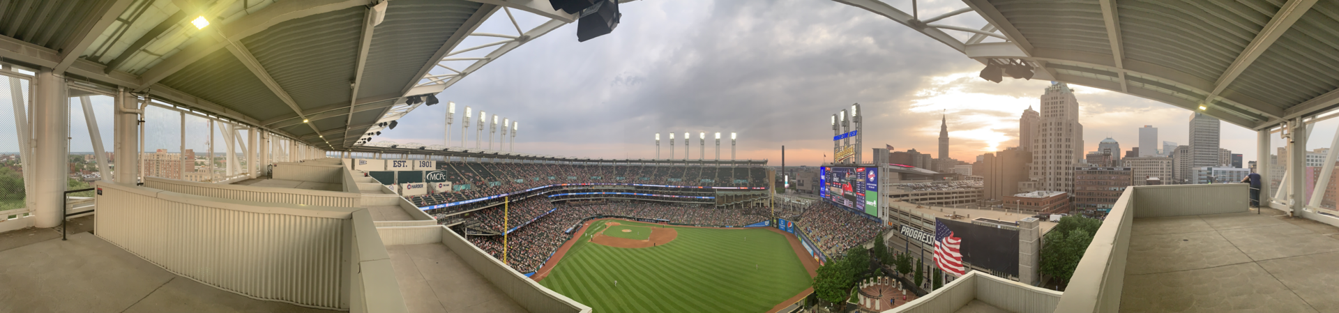 Progressive Field in Cleveland, home of the Guardians and this weekend's ALCS Games 4 and 5