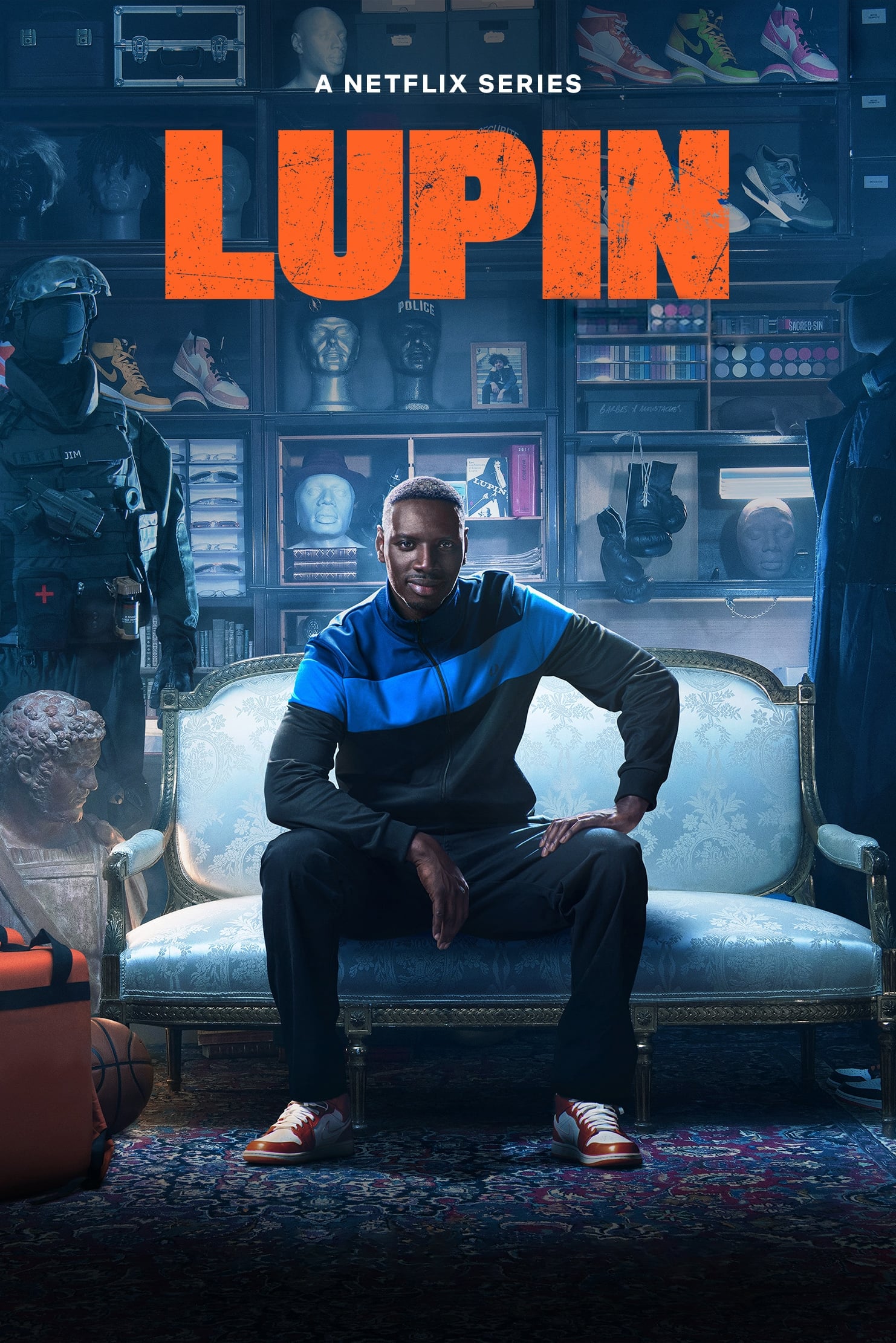 Omar Sy as Assane Diop in the official Netflix key art for 'Lupin' Part 4
