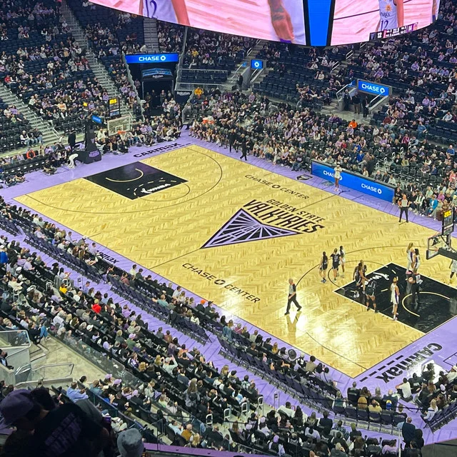 Chase Center in San Francisco, where the Golden State Valkyries host the Las Vegas Aces for Game 2 of the WNBA semifinals on Wednesday.