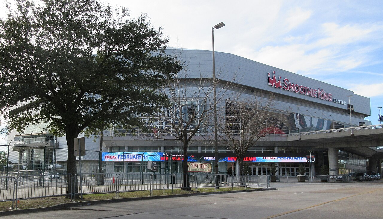 The Smoothie King Center in downtown New Orleans, host of WWE Money in the Bank 2026