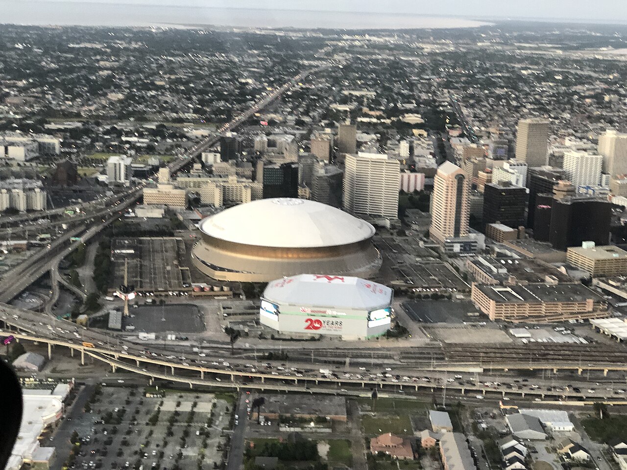 A professional wrestling arena under the lights (file photo)