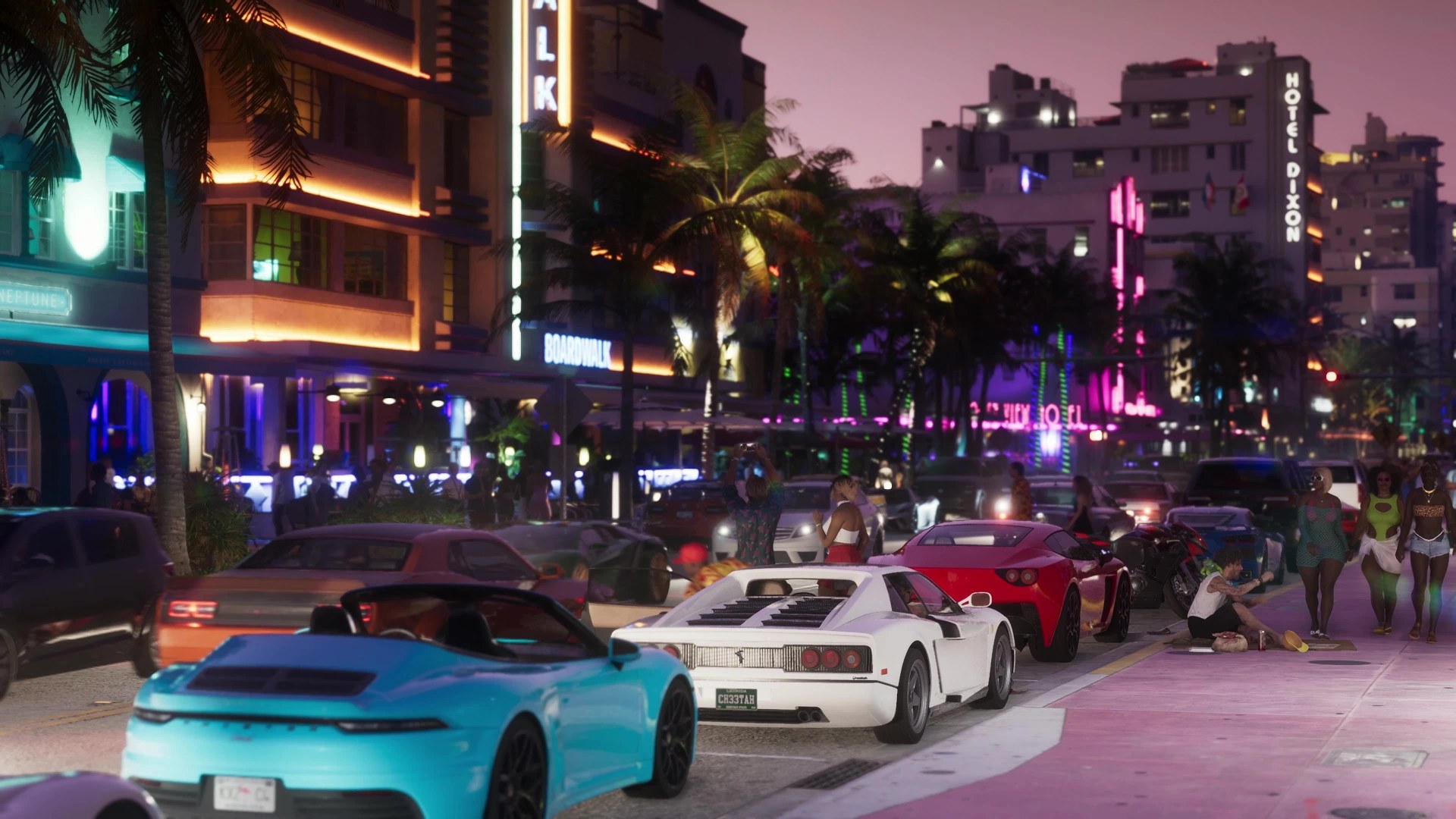 A scene from the Grand Theft Auto VI trailer