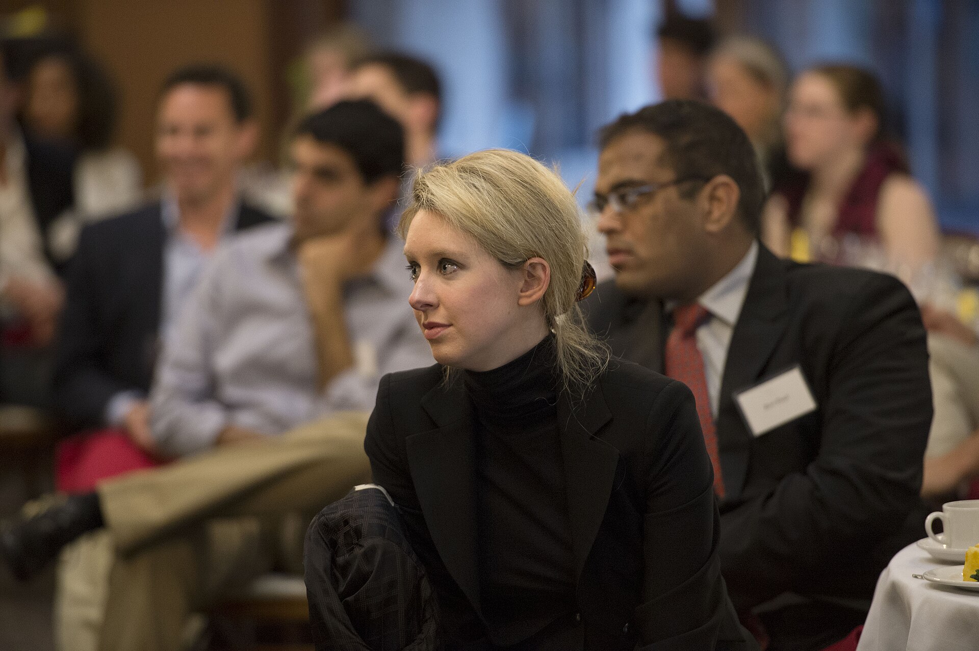Elizabeth Holmes at a 2013 discussion