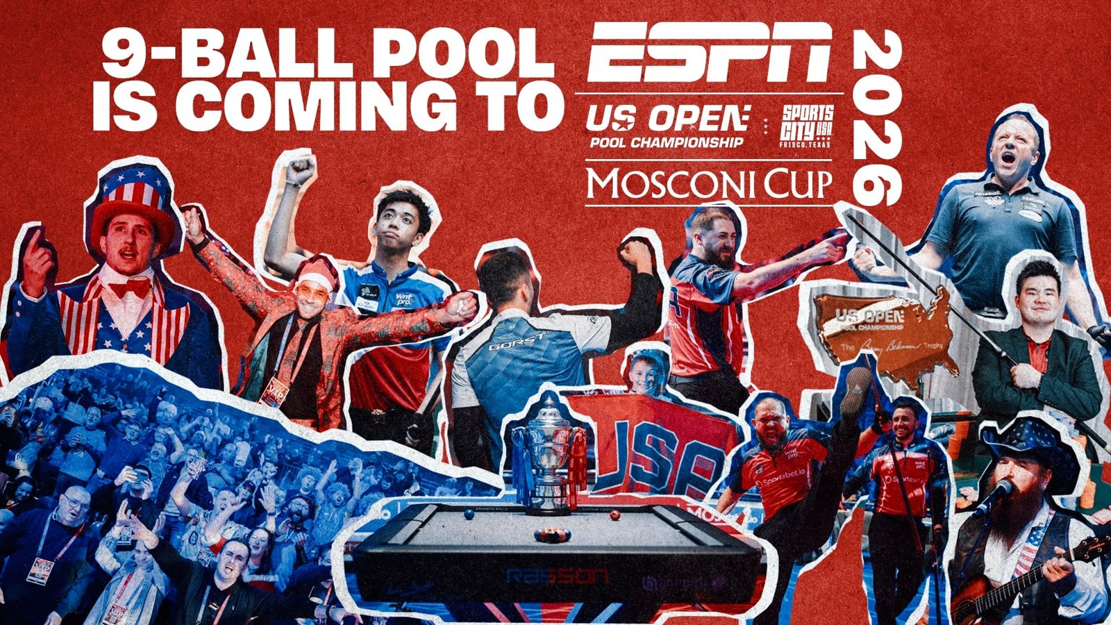 Mosconi Cup 2026 — Team USA vs Team Europe, live on ESPN+ and WNT TV