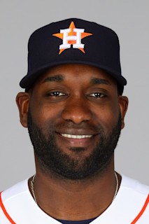 Yordan Alvarez batting for the Houston Astros