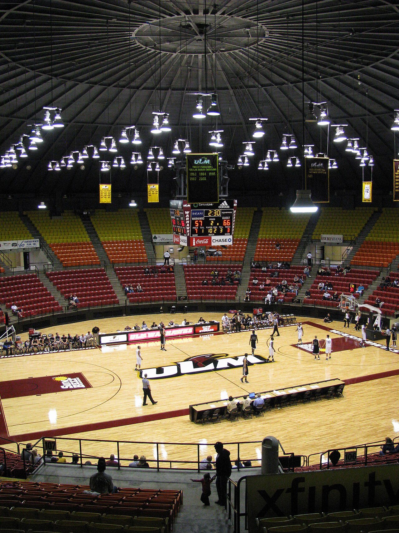 Fant-Ewing Coliseum, home of the UL Monroe Warhawks