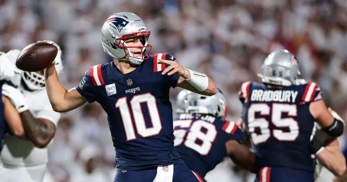 New England Patriots quarterback Drake Maye during the 2026 season