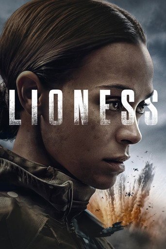 Zoe Saldana as Joe in Lioness key art