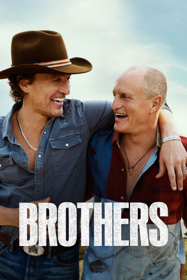 Promotional still for Brothers, the Apple TV+ comedy starring Matthew McConaughey and Woody Harrelson
